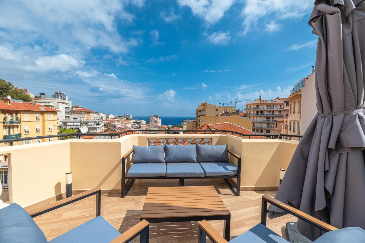 Superbe Penthouse Proche Monaco Grande Terrasse Daire Beausoleil Dış mekan fotoğraf