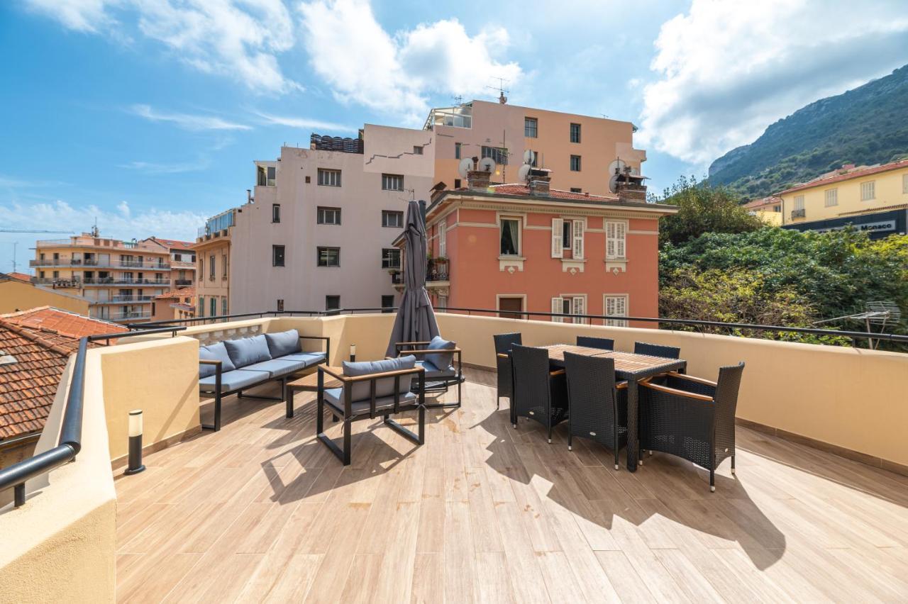 Superbe Penthouse Proche Monaco Grande Terrasse Daire Beausoleil Dış mekan fotoğraf